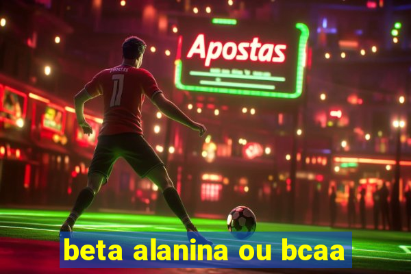 beta alanina ou bcaa